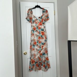 Short Sleeve Floral Dress